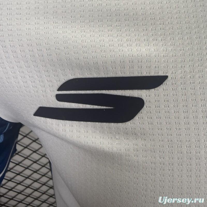 Player Version 25/26 CF Pachuca White & Blue Vertical Stripes Home Jersey