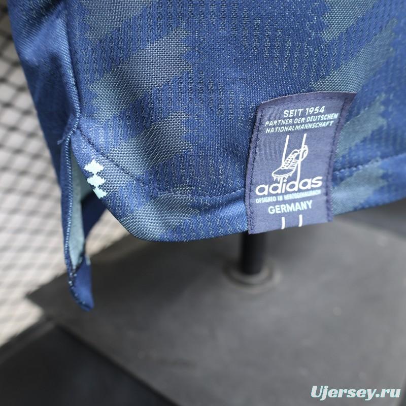 Player Version 2026 Germany  Navy Blue with Zigzag Pattern Away Jersey