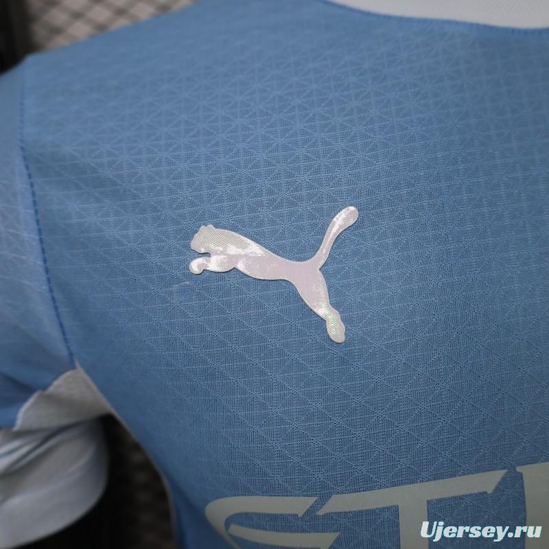 Player Version 26/27 Manchester City Sky Blue with White Side Panel Home Jersey