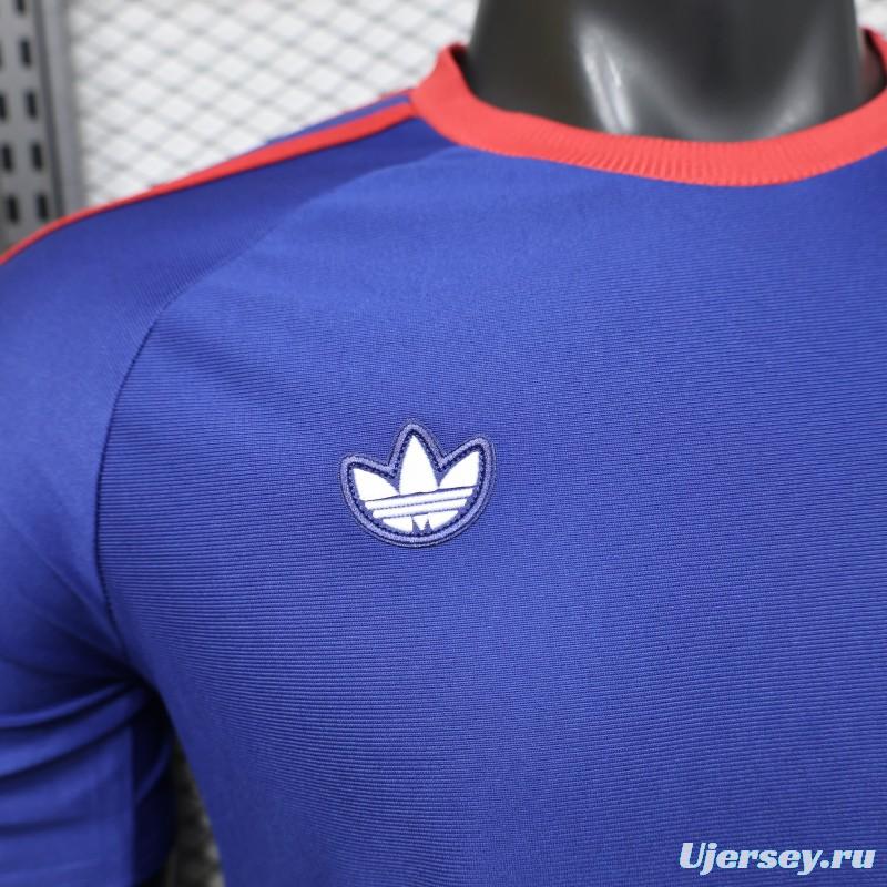 Player Version 26/27 Newcastle United Blue 1990 Vintage Remake  Short Sleeve Away Jersey