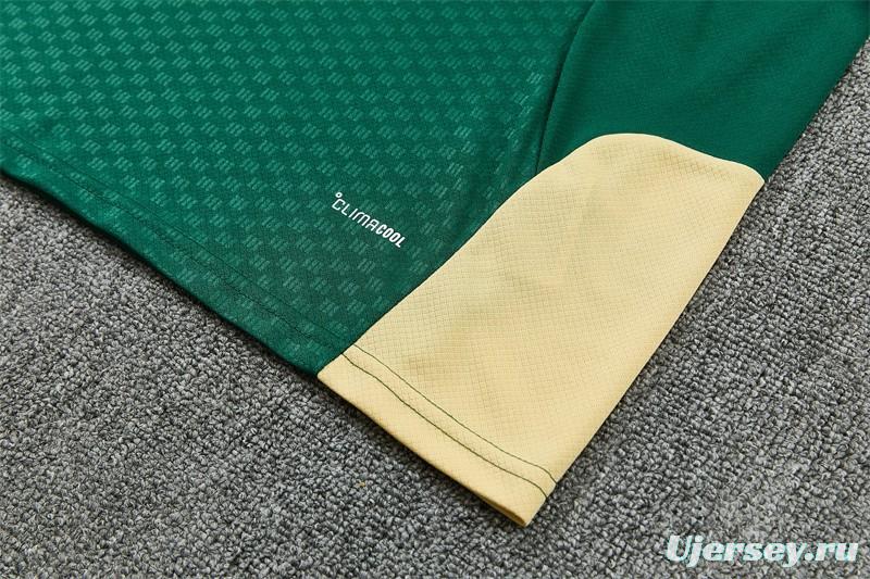 2026 Real Madrid Green & Cream  Short Sleeve+Soccer Shorts