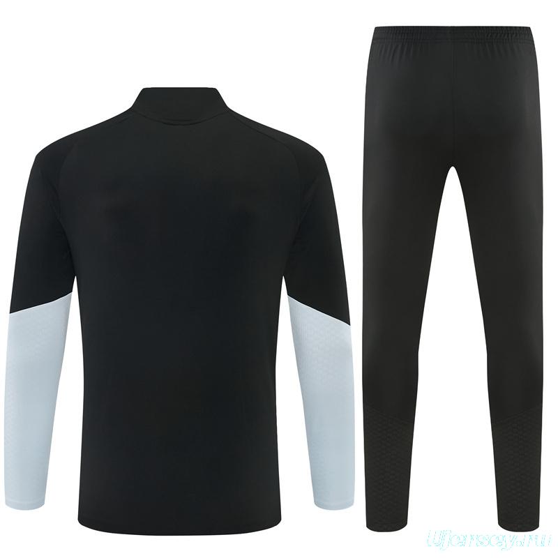 2026 Inter Miami CF Black & White Half Zipper Jacket Tracksuit + Long Pants