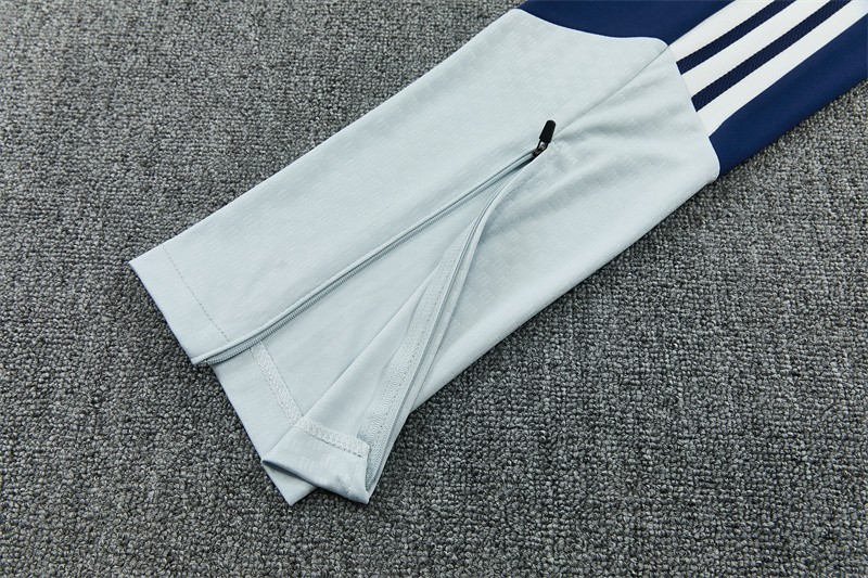 26/27 Real Madrid Away Navy Blue Half Zipper Jacket Tracksuit + Long Pants