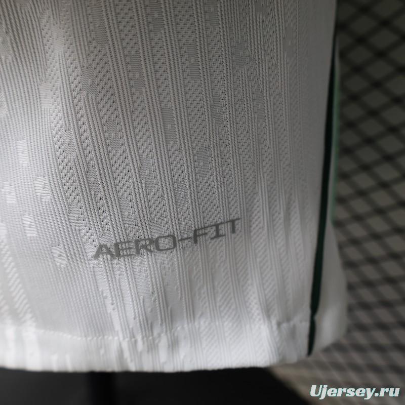 Player Version 2026 Nigeria  White with Green Flame Away Jersey