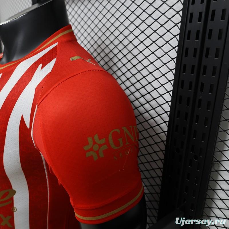 Player Version 26/27 Chivas de Guadalajara Red & White Stripes Home Jersey