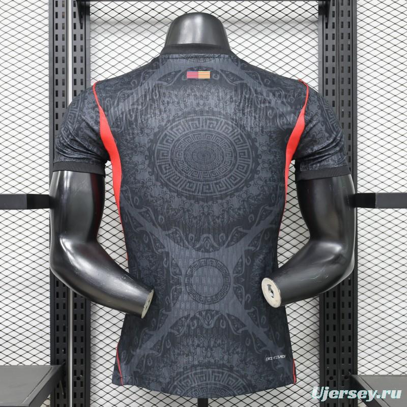 Player Version 26/27 FC Barcelona Dark Black & Red Special Edition Jersey