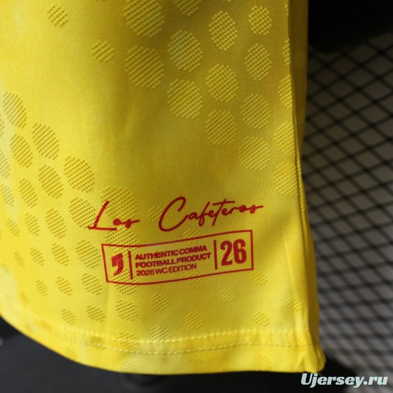 Player Version 26/27 Colombia  Yellow  Home Jersey