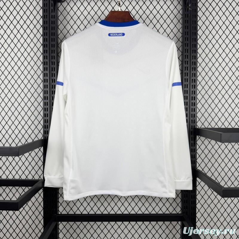 Retro 2012 Netherlands Away Long Sleeve Jersey