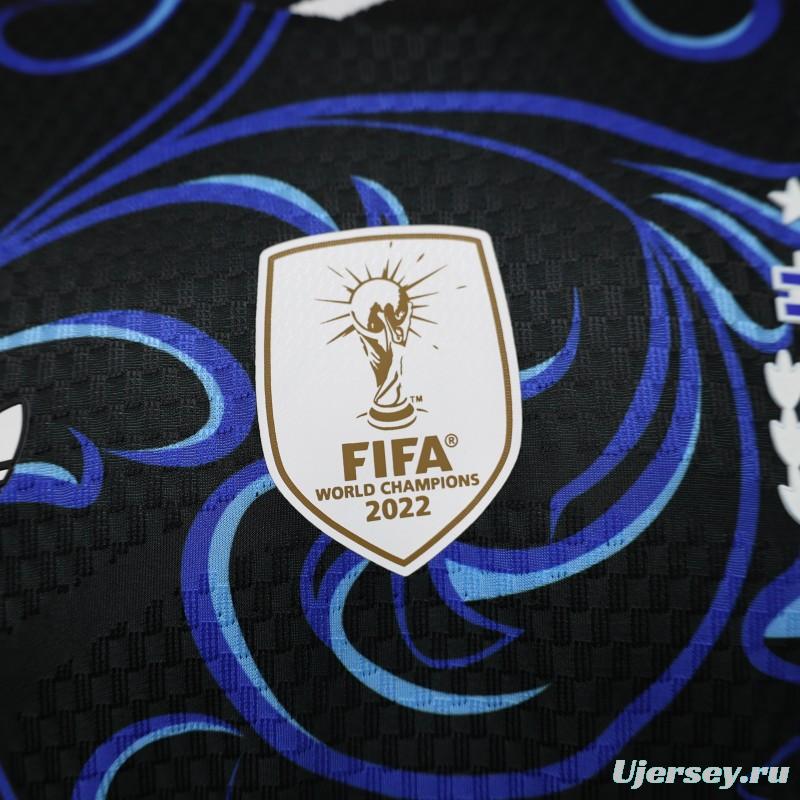 Player Version  26/27  Argentina  Black & Blue  Long Sleeve Jersey