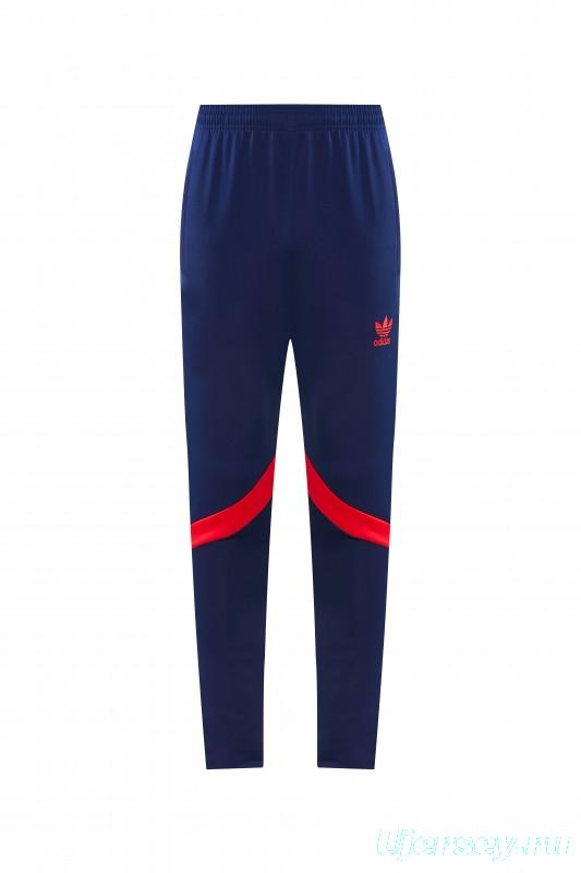 2026/27 Adidas Originals Red  Full Zipper Jacket Tracksuit + Navy Blue Long Pants