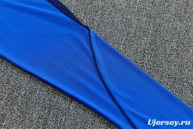 2026 Inter Milan Royal Blue Half  Zipper Jacket Tracksuit + Long Pants (Nike)