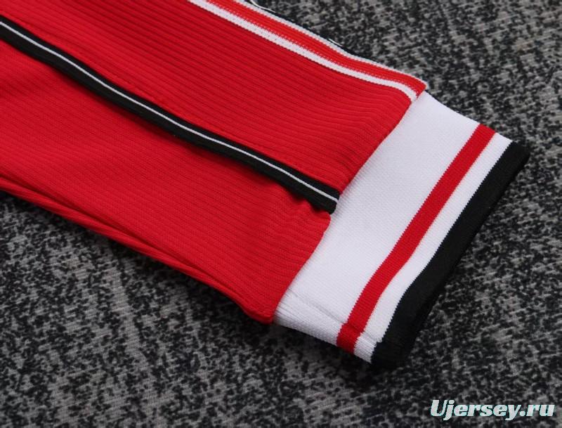 Retro Kids 98/99 Manchester United Red Home Long Sleeve Jersey