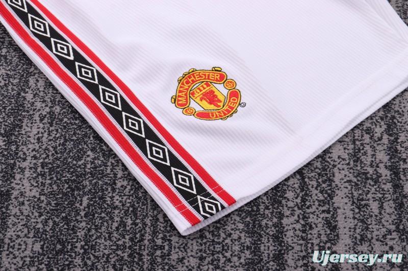 Retro Kids 98/99 Manchester United White Commemorative Jersey