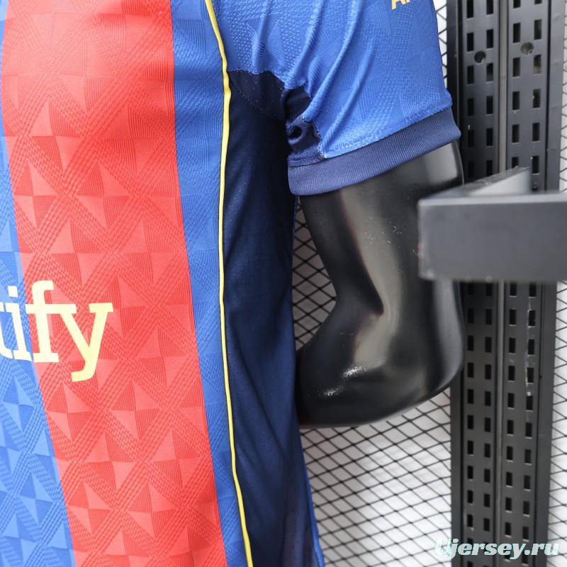 Player Version 26/27 FC Barcelona Home Red Blue  Stripe Jersey