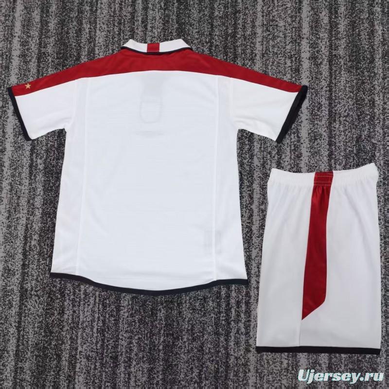 Retro 2003/04 Kids England White Home Jersey