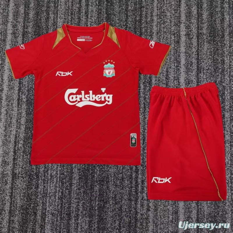 Retro Kids 05/06 Liverpool Home Jersey