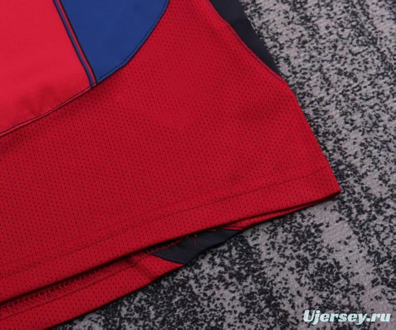 Retro Kids 03/04 Barcelona Red Blue Home Jersey