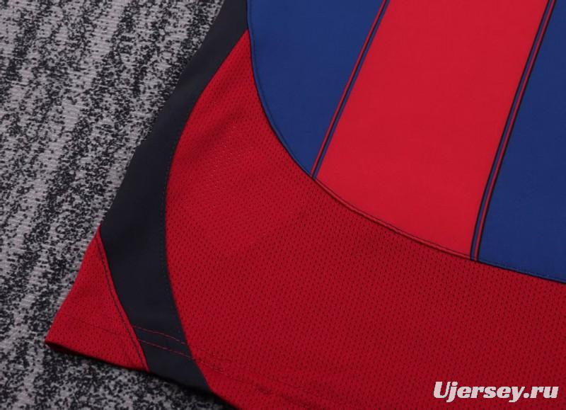 Retro Kids 03/04 Barcelona Red Blue Home Jersey