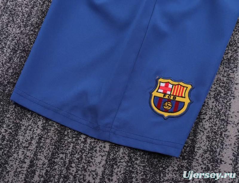Retro Kids 03/04 Barcelona Red Blue Home Jersey