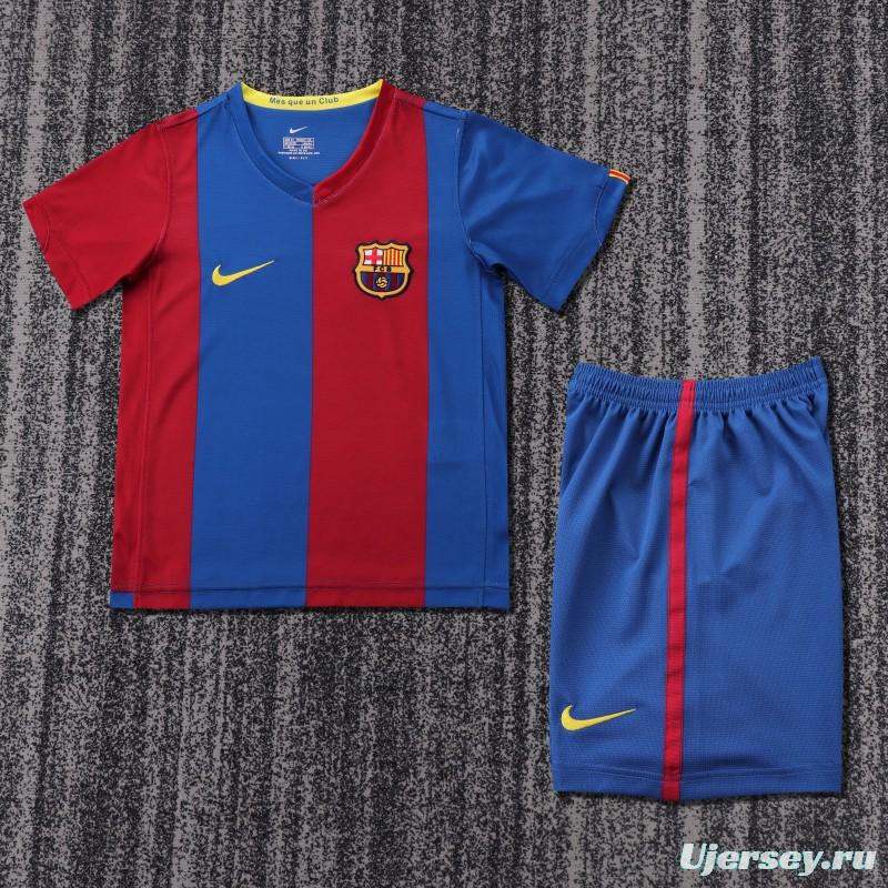 Retro Kids 06/07 FC Barcelona Home Jersey