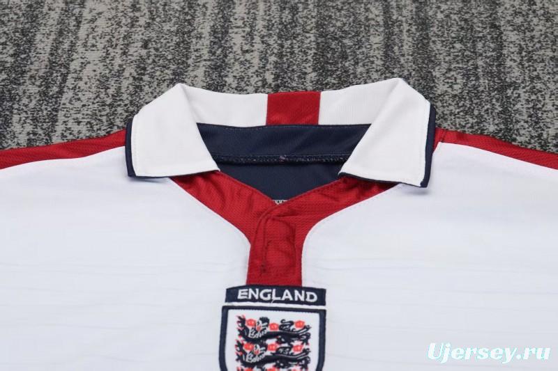 Retro 2003/04 Kids England White Home Jersey