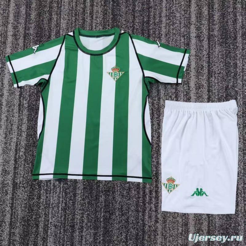 Retro Kids 03/04 Real Betis Home Jersey