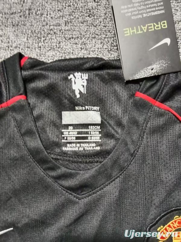 Retro Kids 07/08 Manchester United Away Long Sleeve Jersey