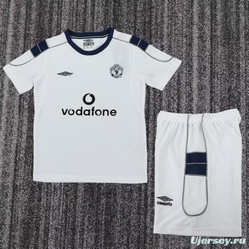 Retro Kids 00/01 Manchester United Away Jersey