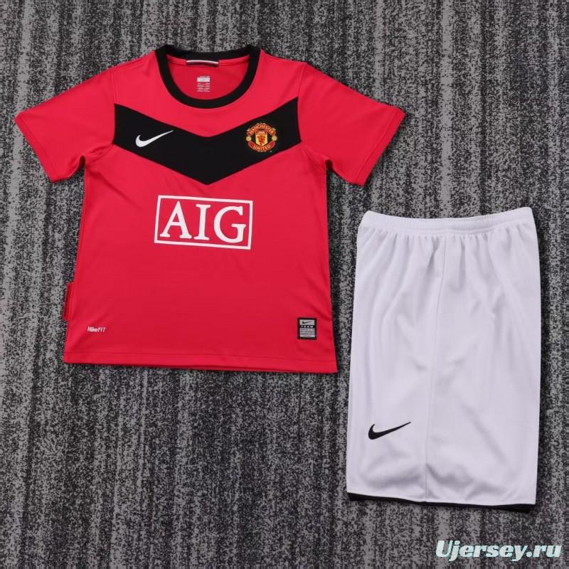 Retro Kids 10/11 Manchester United Home Jersey