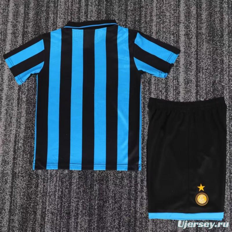 Retro 92/94 Kids Inter Milan Blue-Black Home Jersey