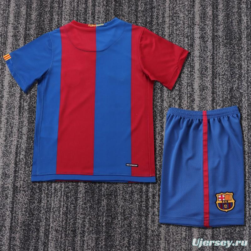Retro Kids 06/07 FC Barcelona Home Jersey