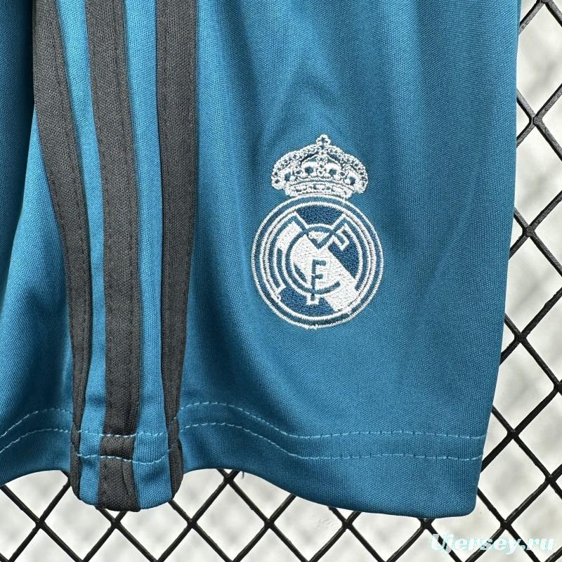 Retro Kids 17/18 Real Madrid Third Long Sleeve Jersey