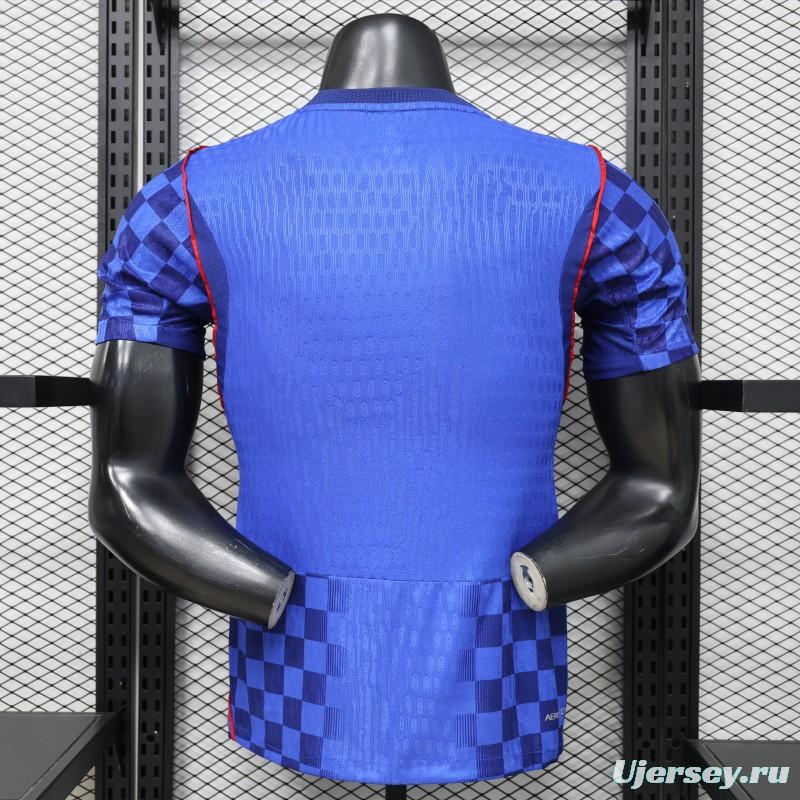 Player Version 2026 Croatia Away Blue  Jersey