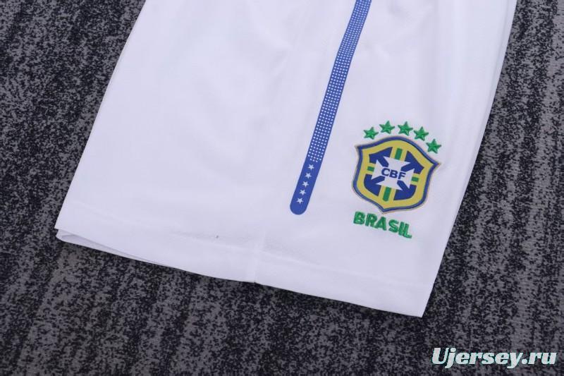 Retro 2010/11 Kids Brazil Blue & White Away Jersey