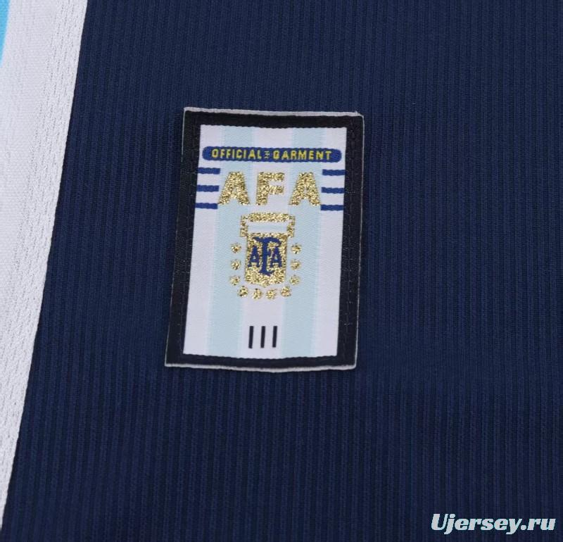 Retro Kids 1998 Argentina Away Jersey