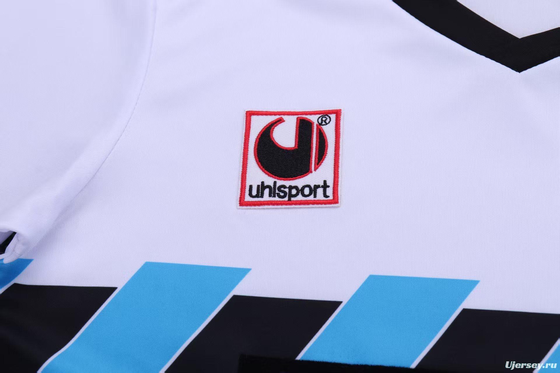 Retro 90/91 Kids Inter Milan White & Blue Away  Jersey