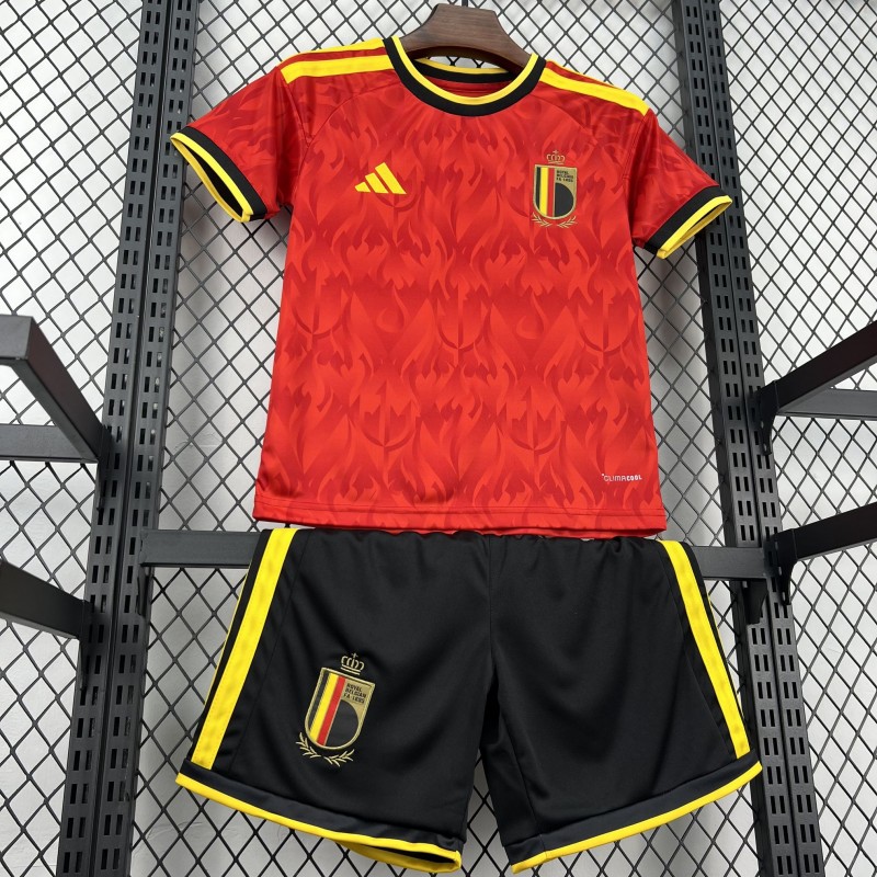 2026 Kids Belgium World Cup Home Kit