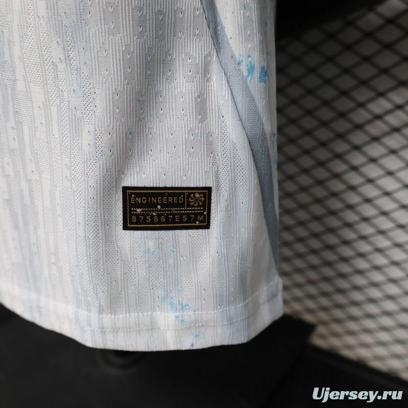 Player Version 2026 Uruguay Away Special Edition White  Jersey