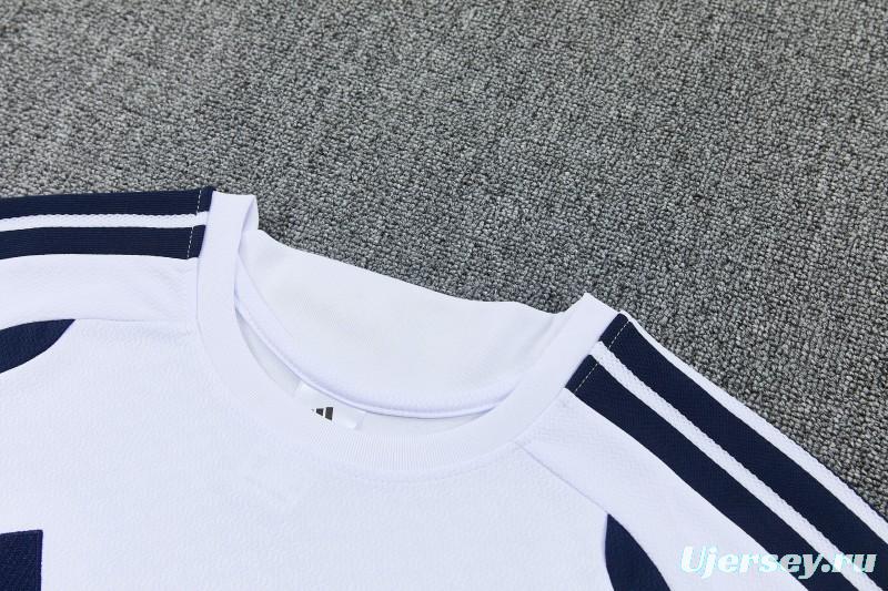 26/27 Real Madrid  White Short Sleeve+Soccer Shorts