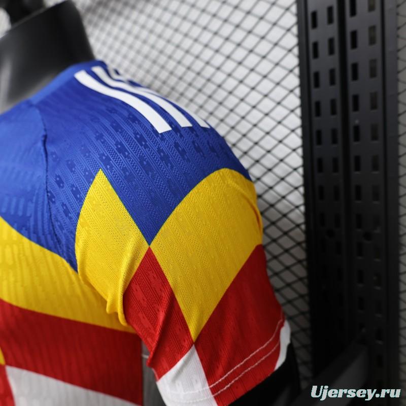 Player Version 2026 Romania Special Edition White with Blue Yellow Red Jersey