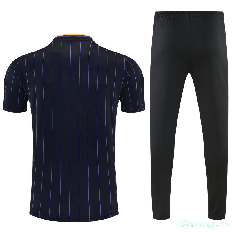 26/27 Manchester United Black Short Sleeve Tracksuit + Long Pants