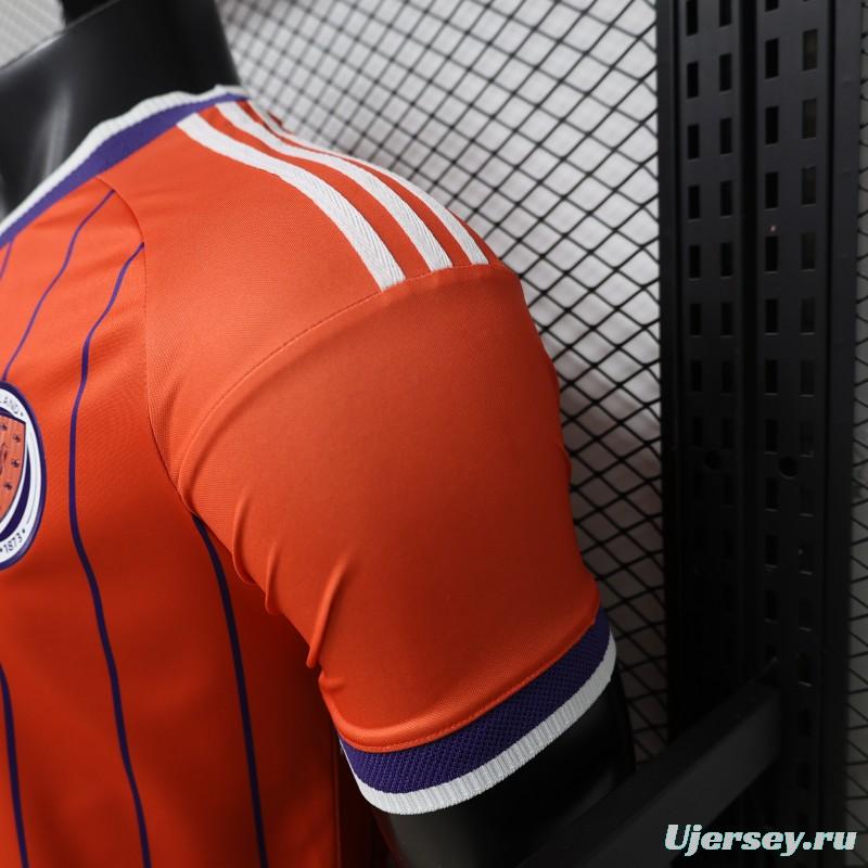 Player Version 26/27 Scotland Away Orange with Purple Pinstripe Jersey