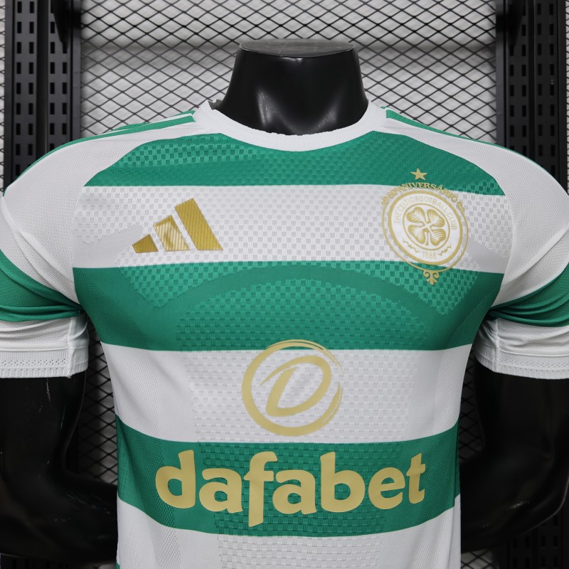 Player Version 26/27 Celtic Green & White Hooped Home Jersey