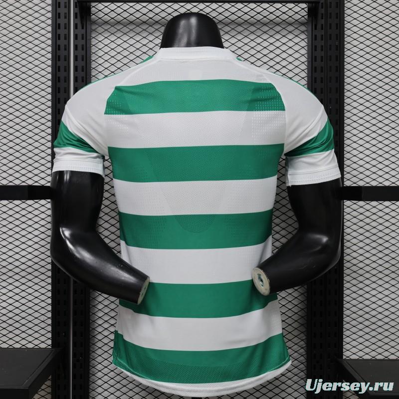 Player Version 26/27 Celtic Green & White Hooped Home Jersey