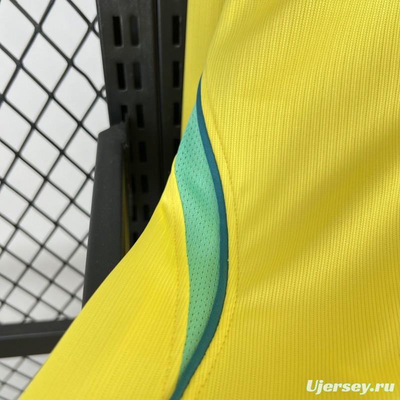 2026 Mens Brazil World Cup Home Long Sleeve Jersey