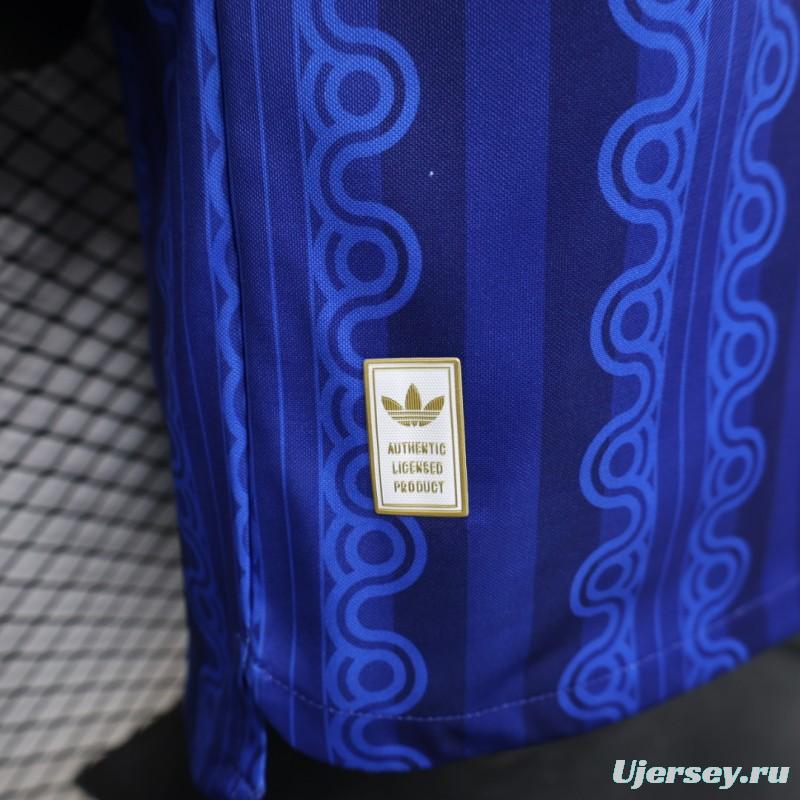 Player Version 2026 Sweden Blue with Tonal Chain Stripe  Away Jersey