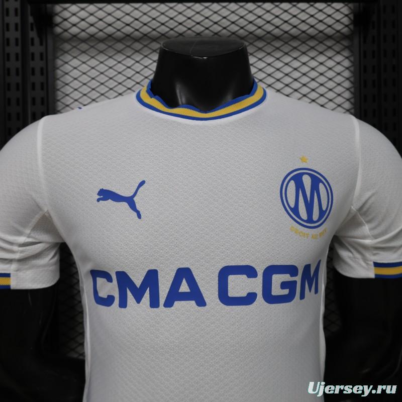 Player Version 26/27 Olympique de Marseille White Home Jersey