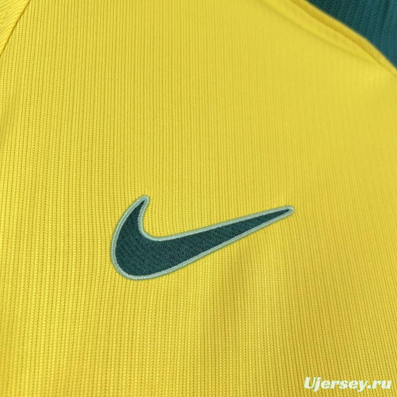 2026 Mens Brazil World Cup Home Long Sleeve Jersey