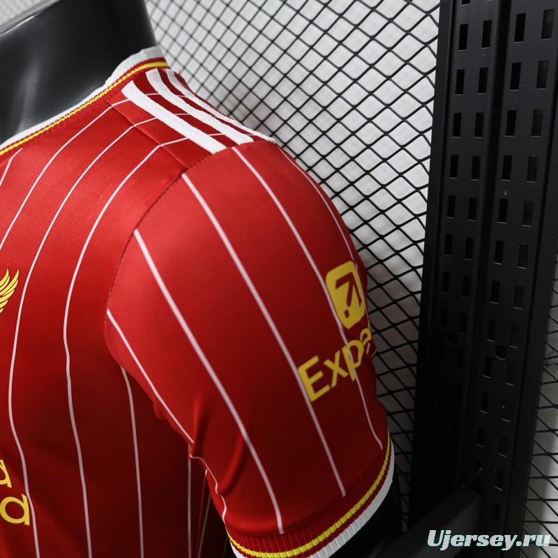 Player Version 26/27 Liverpool Red with White Pinstripe Home Jersey