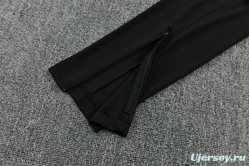 Player Version 26/27  Barcelona Light GreyHalf Zipper Jacket+Long Pants